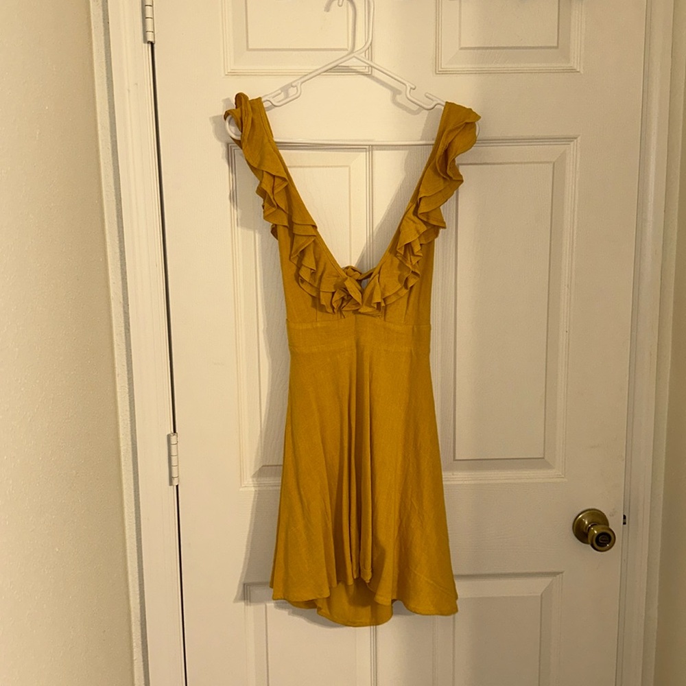 White Fox Mustard Medium Dress